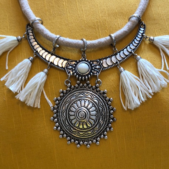 Aztec silver necklace - Picture 2 of 3